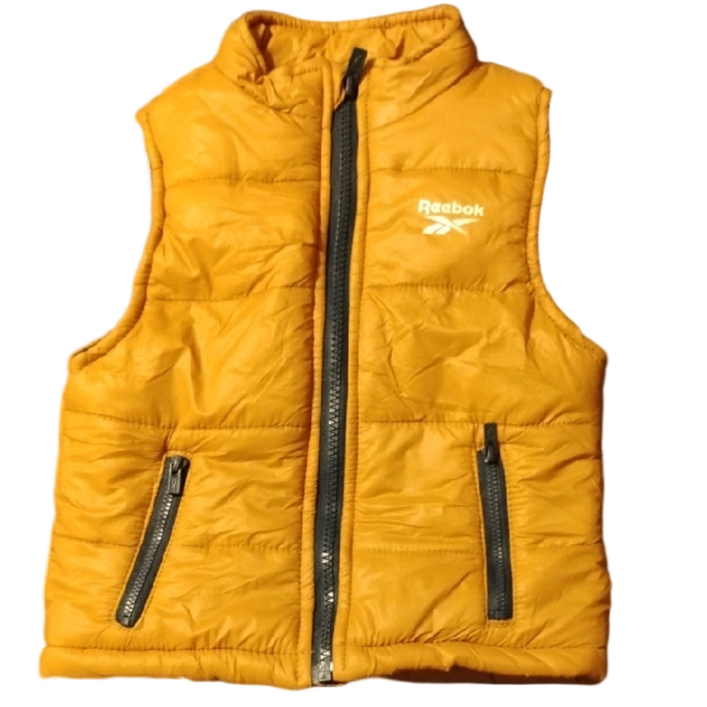 🚨5 For $25🚨18-24M Reebok Camel And Navy Quilted Winter Vest